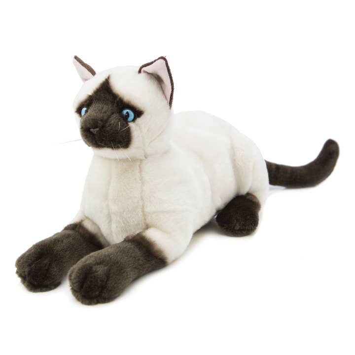 FurTastic Friends by Bocchetta Plush Toys - Wholesale Pet Plush Toy - Dog - Amelia - Seal point Siamese cat Size 37cm/14.6"