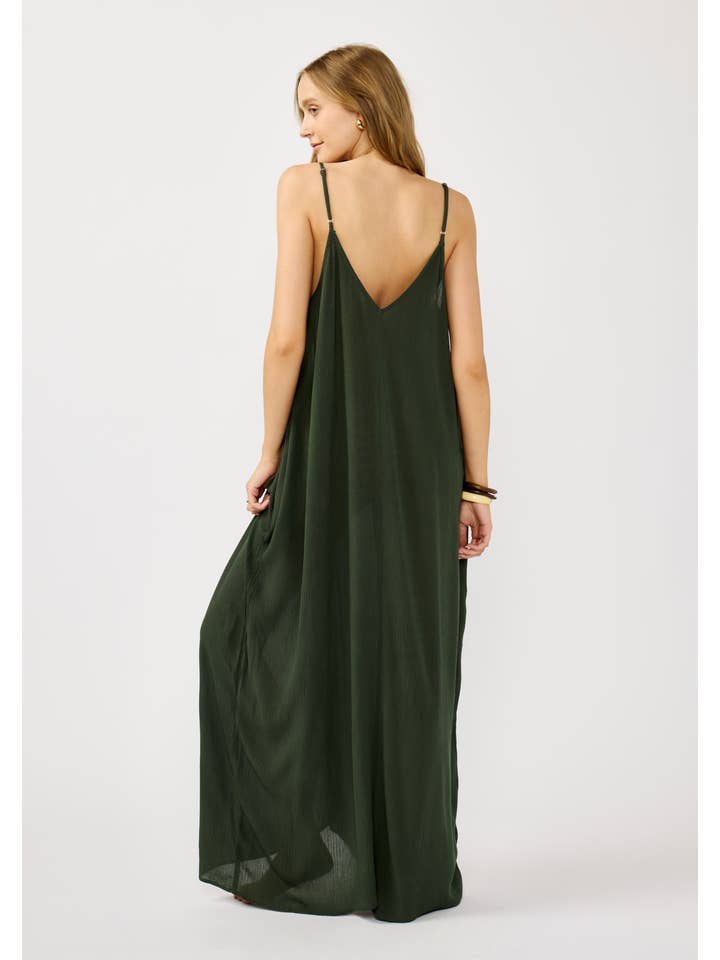 Lovestitch - Wholesale Dress - Women's - The Original V-Neck Cocoon Maxi Dress with Pockets