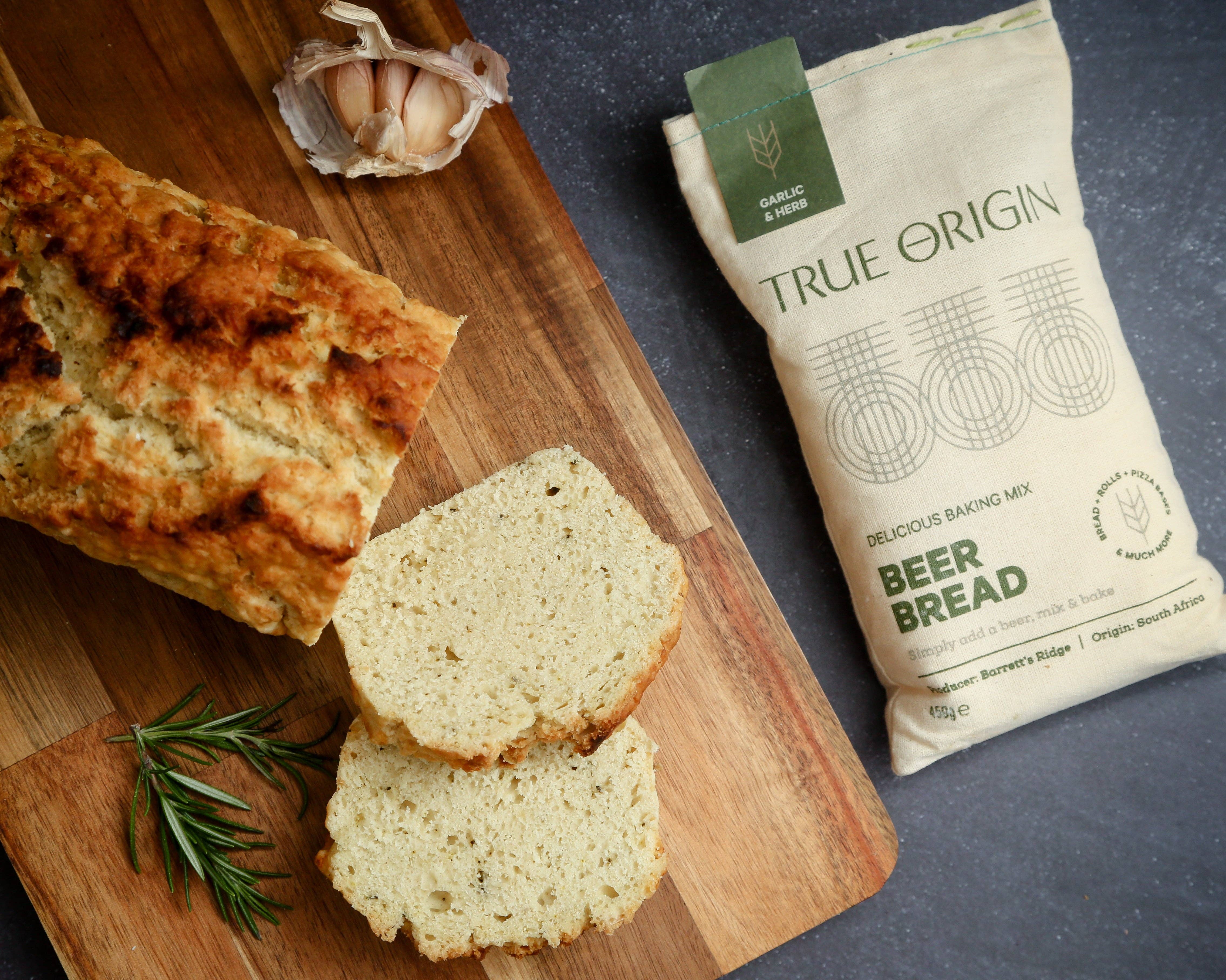 True Origin Foods – wholesale Bread mix – Garlic & Herb Beer Bread (450g)9