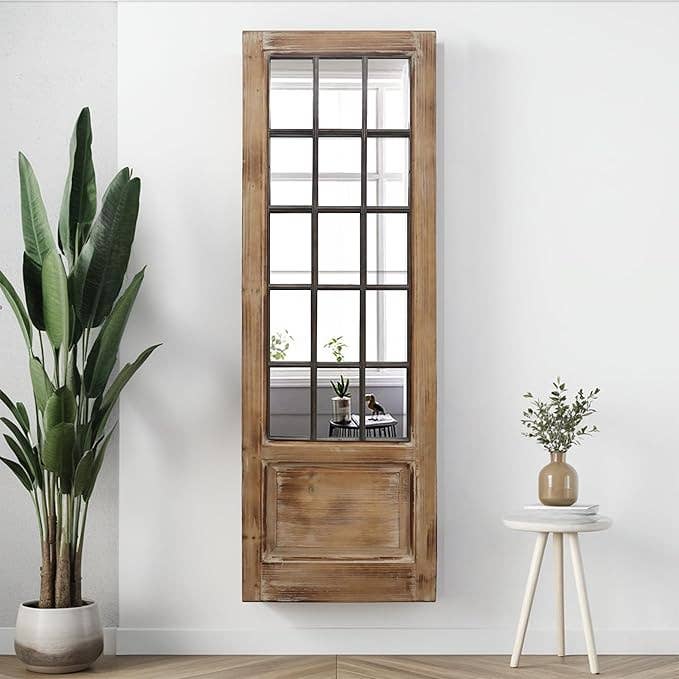 PARISLOFT Accent Windowpane Wood Mirror for wholesale by Paris Loft Inc