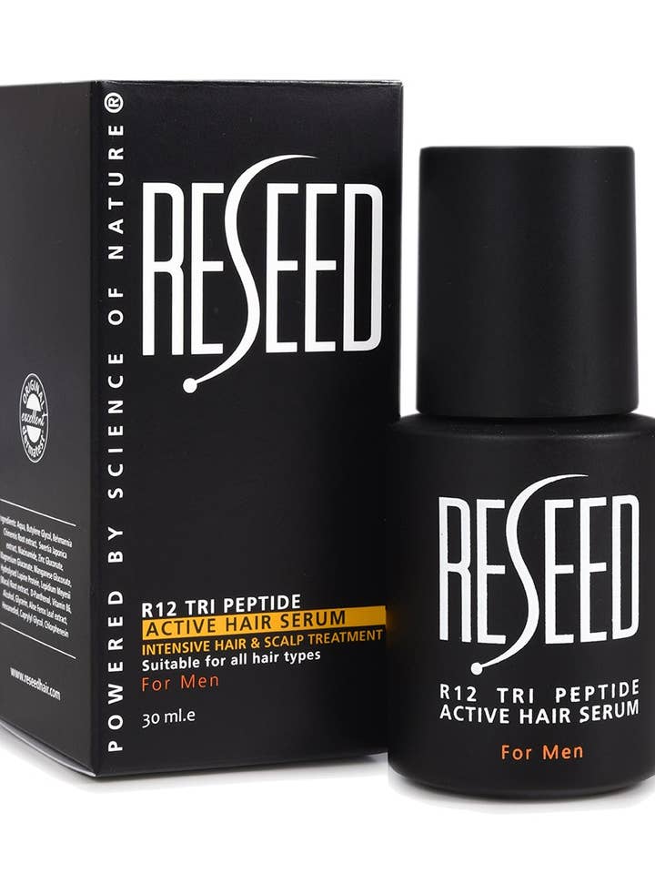 R12 Tri Peptide Active Hair Serum for Men 30 ml for wholesale by Reseed Hair