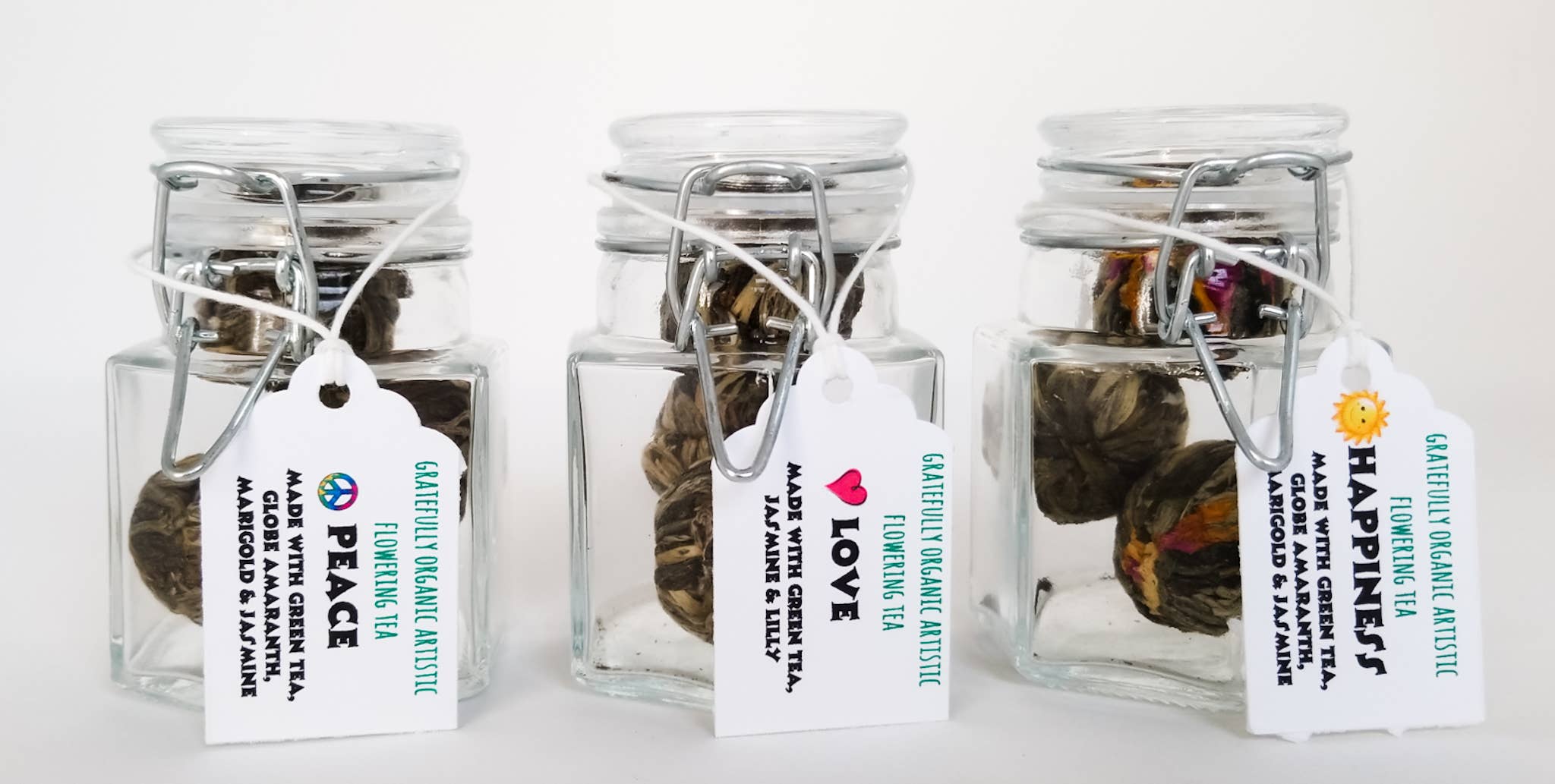 The Grateful Tea Co - Wholesale Loose Tea - Blooming Flower Tea Balls - Flower Burst Green Tea (3 Balls)5