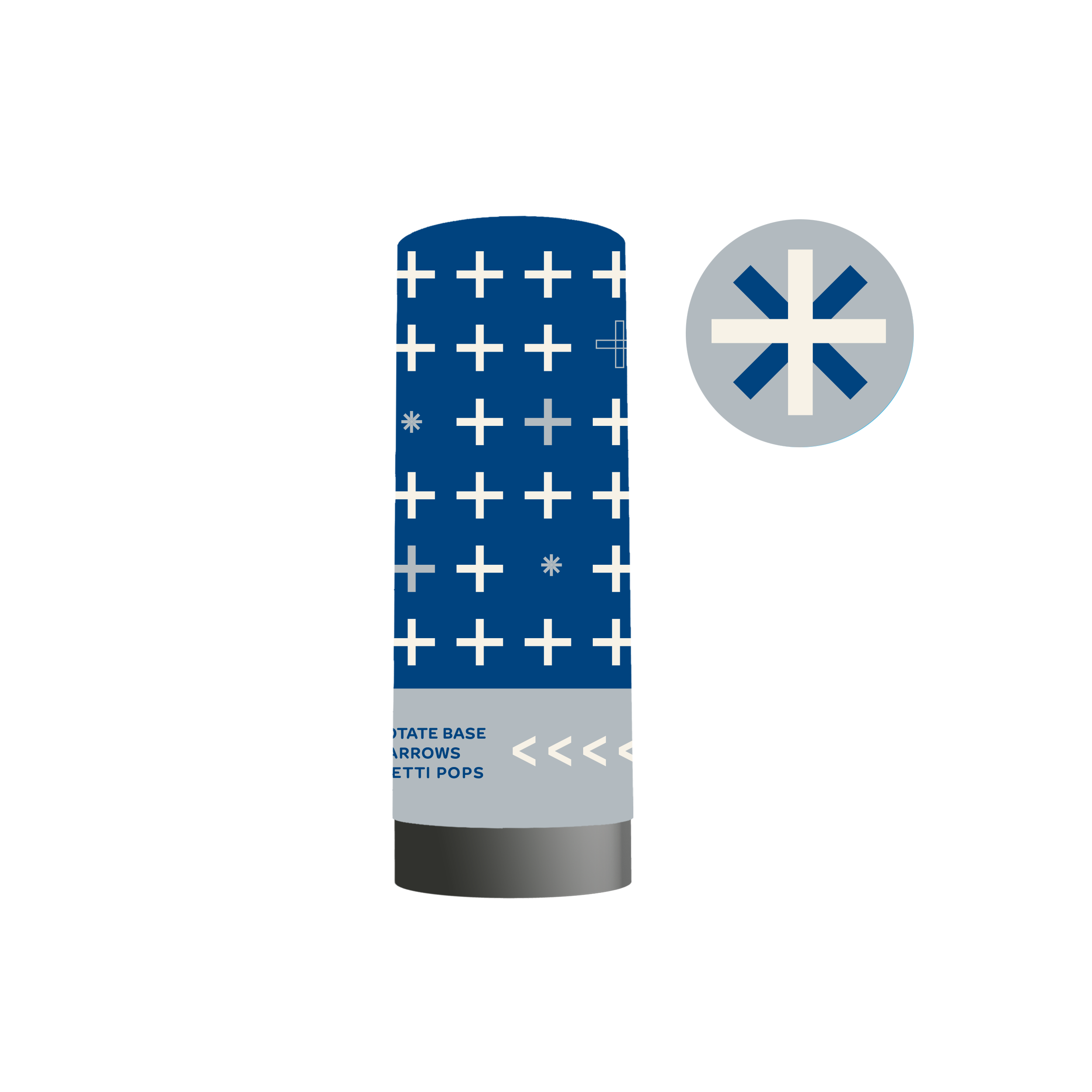 Emergency Confetti - Wholesale Confetti - Blue/White Confetti Popper0