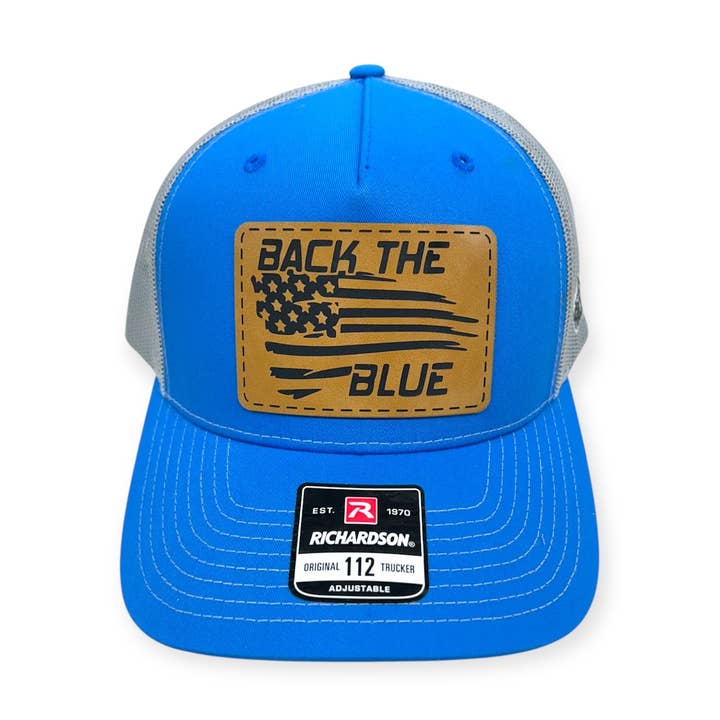 Back the Blue Patch Hat - Richardson 112FP for wholesale by Horizon Hat Co.