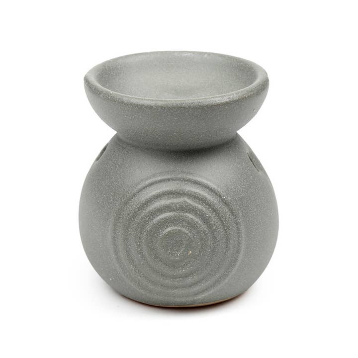 Puckator Ltd - Wholesale Oil Warmer - Eden Small Speckled Spiral Embossed Oil Burner