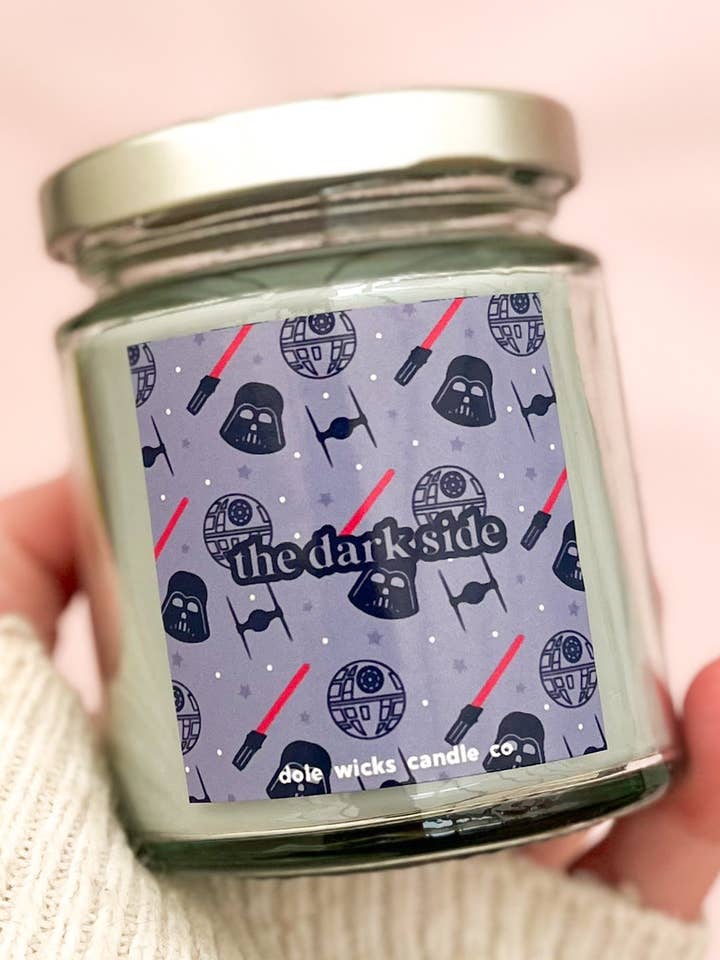 La vela del lado oscuro para venta al por mayor de Dole Wicks Candle Company