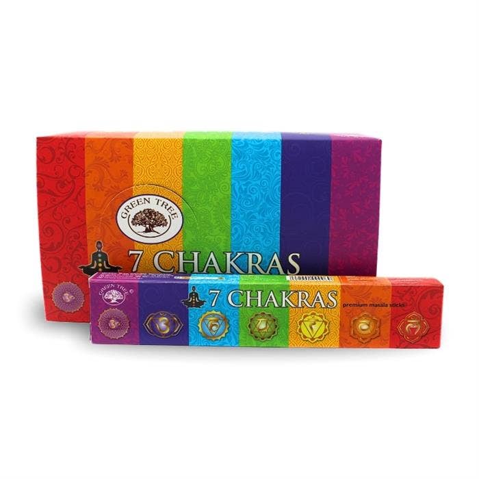 Green Tree - Wholesale Incense - Green Tree 7 Chakra Natural Incense 15 grams