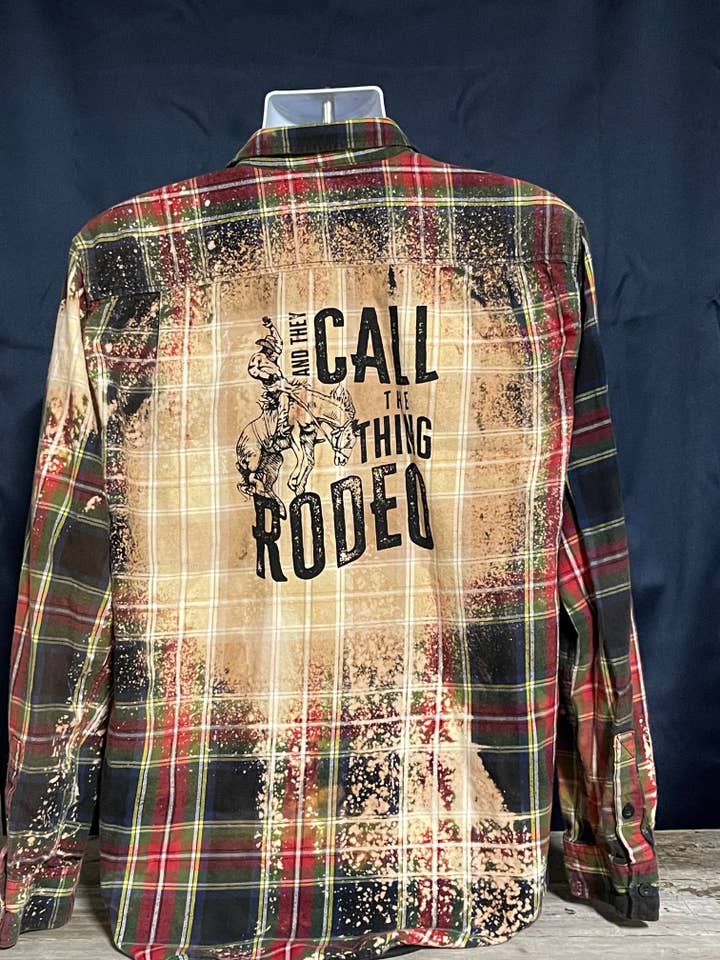 Infidel Nation Apparel - Wholesale Button Down Shirt - Unisex - Rodeo Bleached Button Down Shirt