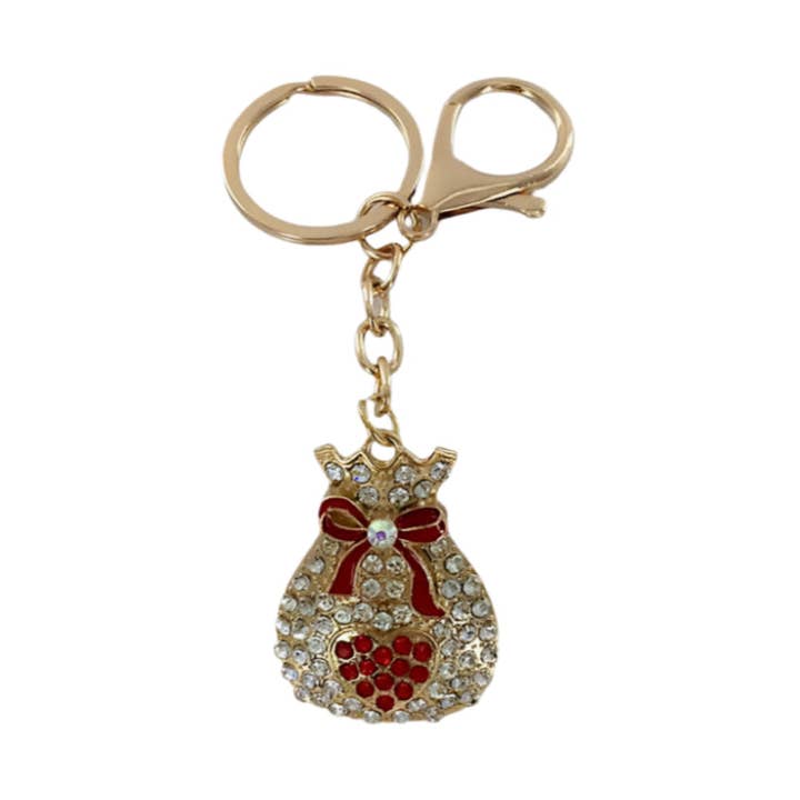 Portachiavi Mini Borsa con Strass per la vendita all'ingrosso da parte di Atlas Fashion