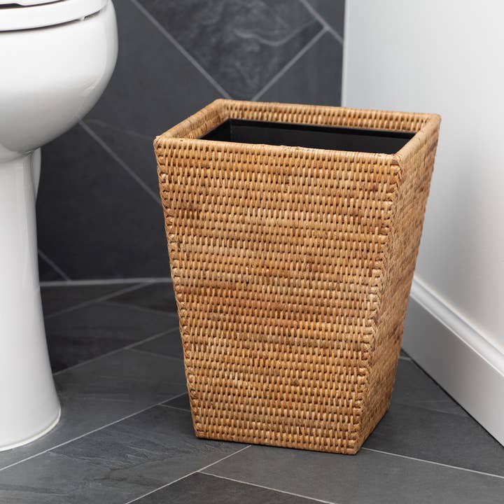 Artifacts Trading Company – wholesale Rubbish can/Rubbish bin – Artifacts Rattan™ Square Tapered Waste Basket5