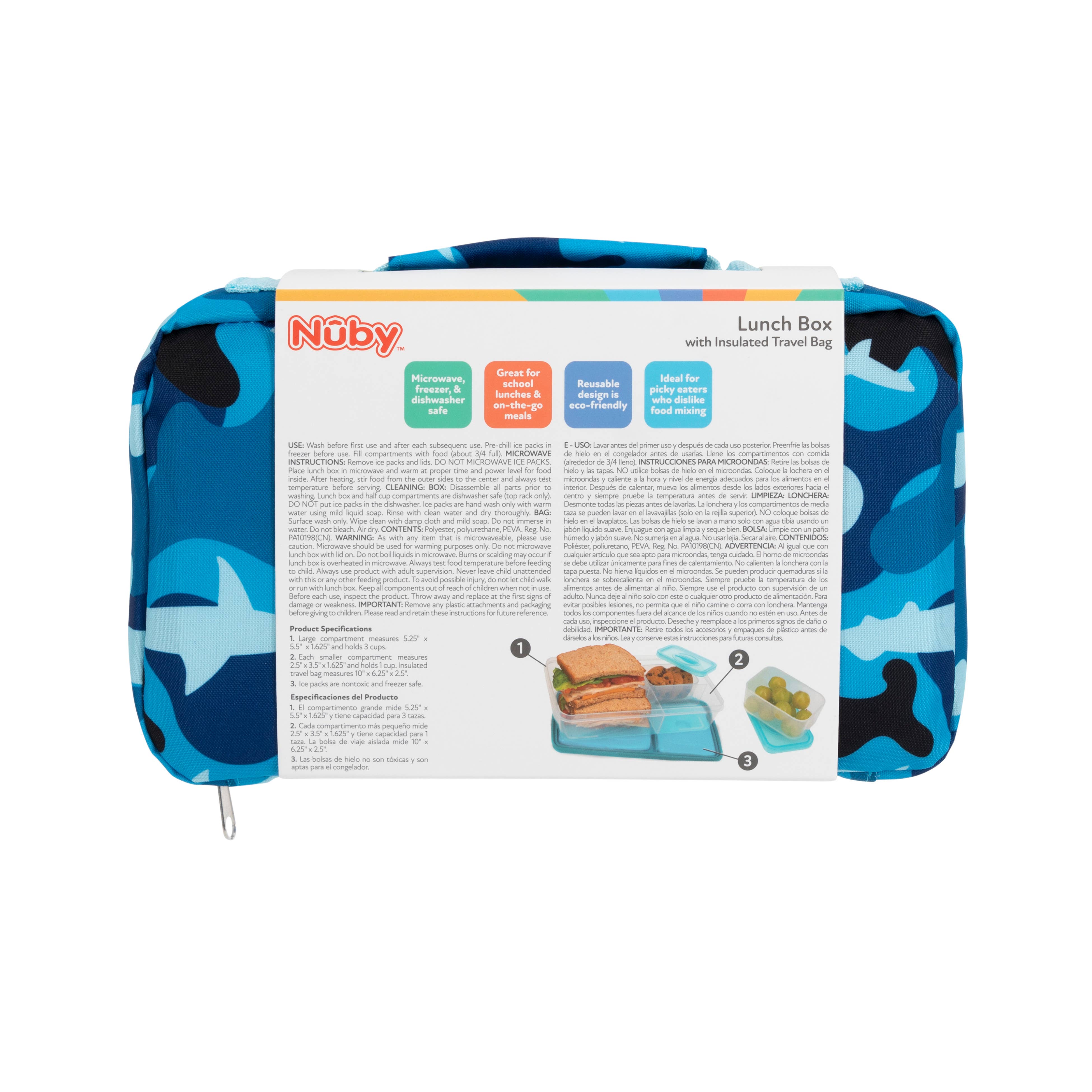 Nuby - Wholesale Lunch Bag/Box - Kids - Insulated Bento Lunch Box8