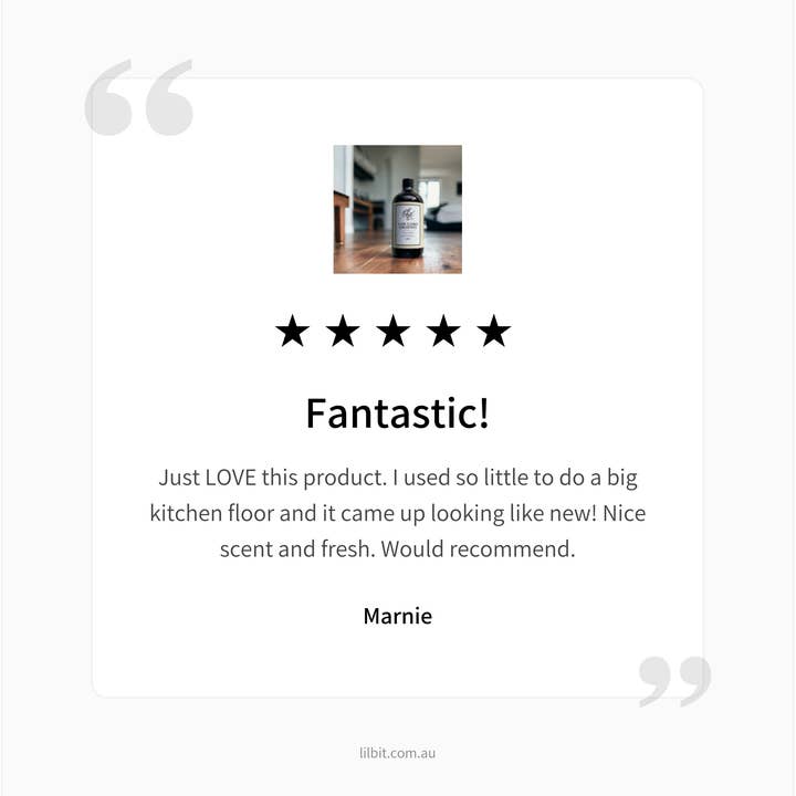 Lil'Bit Better - Wholesale Floor cleaner - Organic Concentrated Tea Tree Floor Cleaner 500ml6