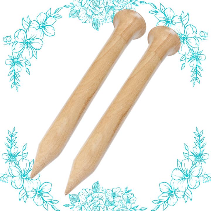 Nirvana 12" Birch Single Point Needles for wholesale by The KnittingZone