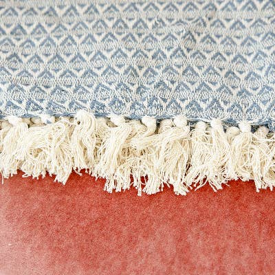 Rahab's Rope - Wholesale Throw Blanket - Sky Cotton Yarn Throw3