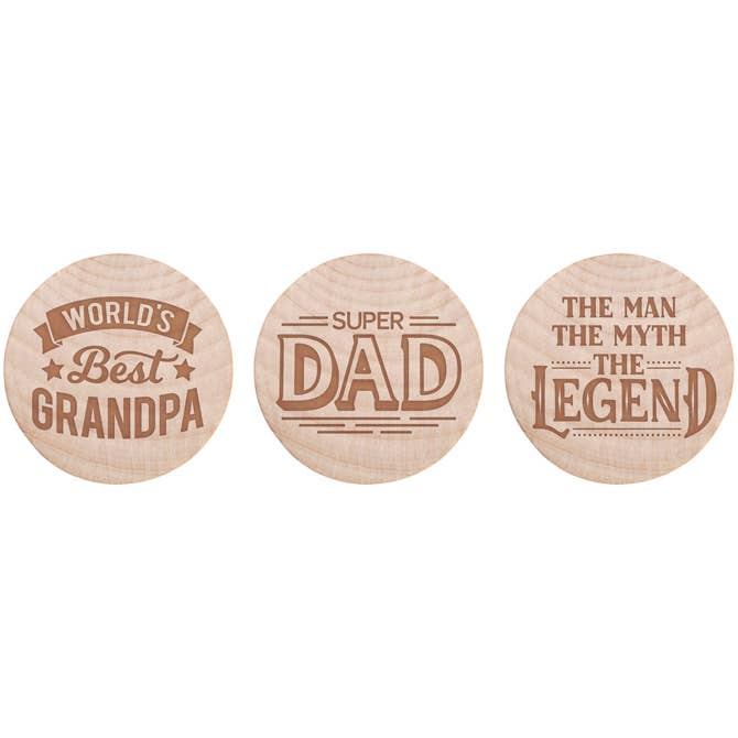 "Masculine" Magnetic Bottle Opener Assortment for wholesale by Gift & Garden by Carson