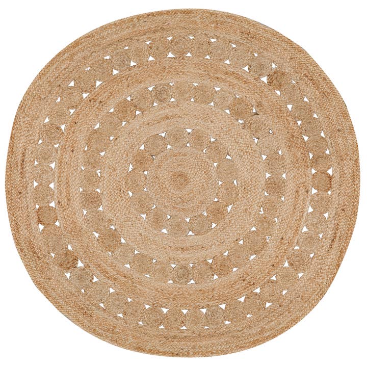 Patna naturmatta med 120 cm diameter för wholesale av Maison Vivaraise & La Cerise sur le Gâteau