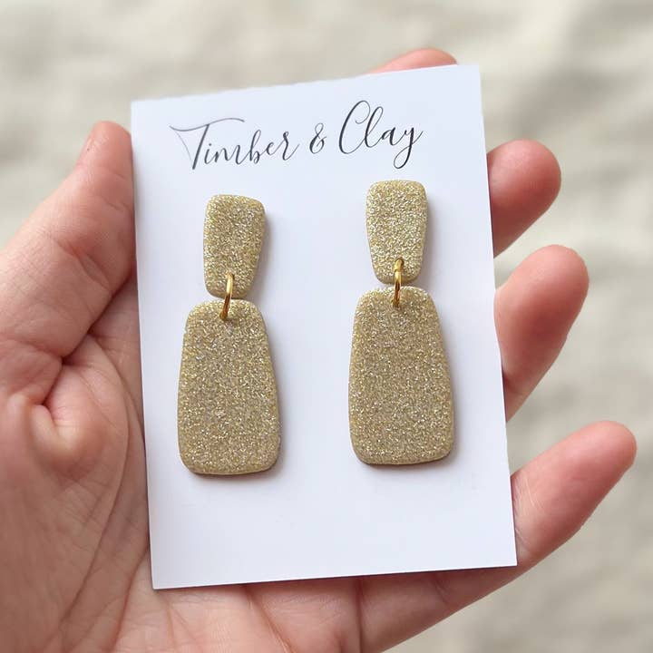 Gold Dangles for wholesale by Timber & Clay