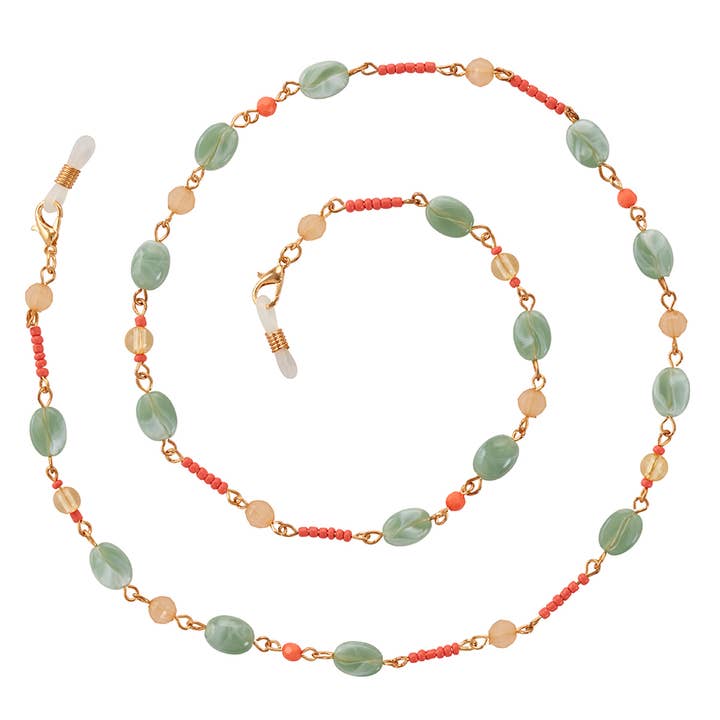 Coral Eyeglass Chain for wholesale by I Heart Eyewear
