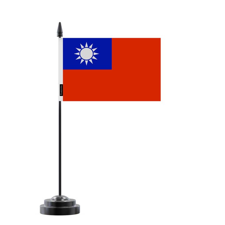 Pixelforma - Vendita all'ingrosso Bandiere - Bandiera da Tavolo Taiwan in Poliestere