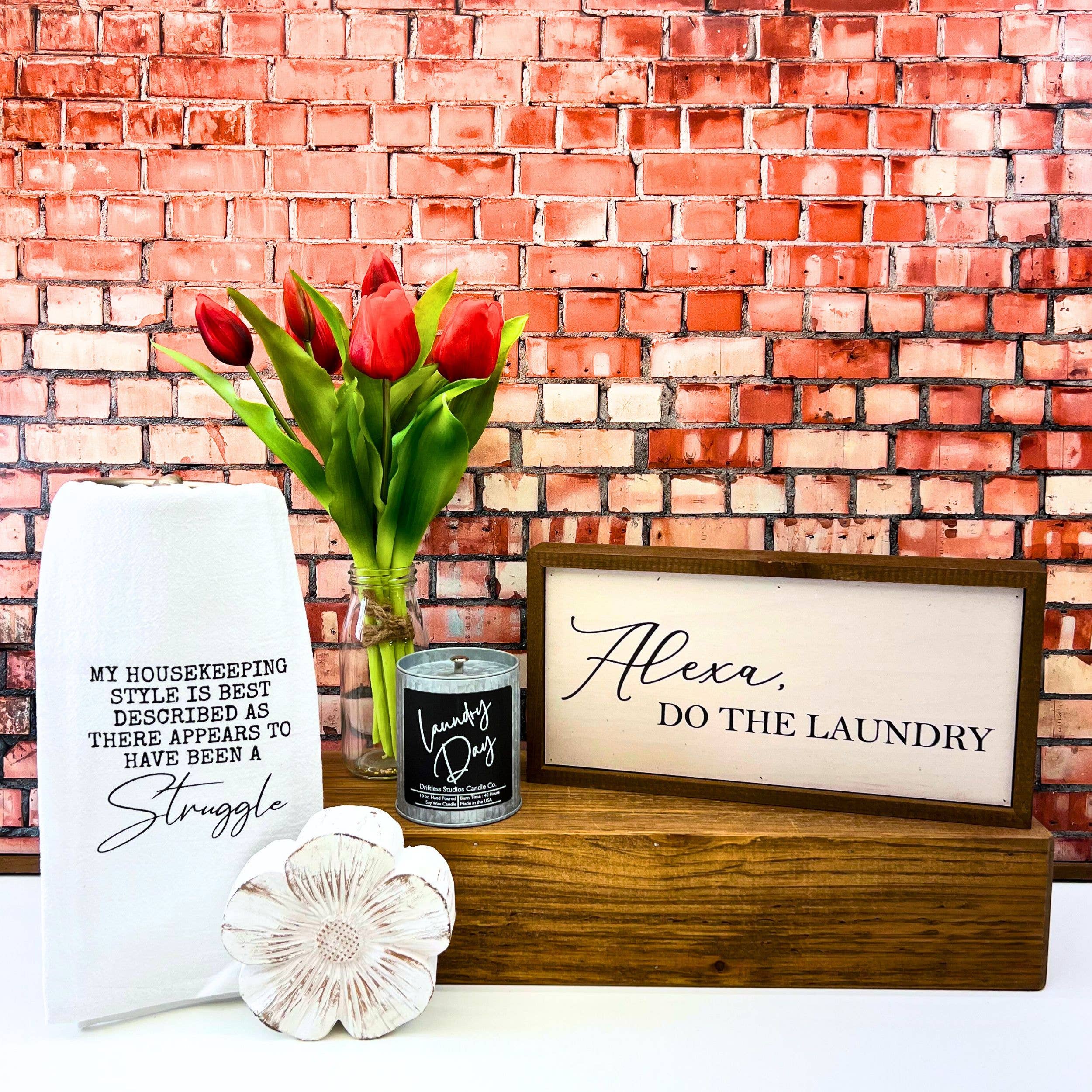 Driftless Studios - Wholesale Jar/Filled Candle - Laundry Day Spring Farmhouse Candles - Home Decor1