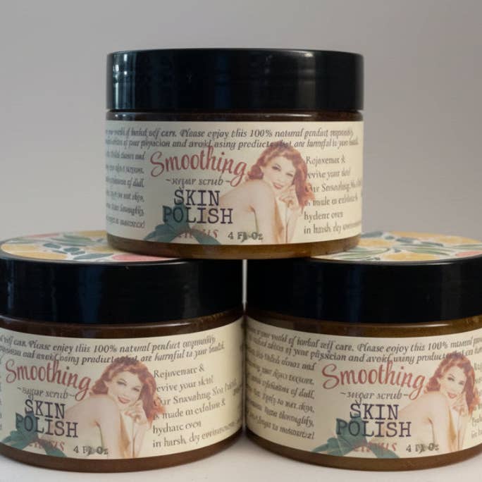 Smoothing Skin Polish Sugar Scrub Luxury Body Exfoliating Scrub for Bath or Shower for wholesale by Smittys Little Farm