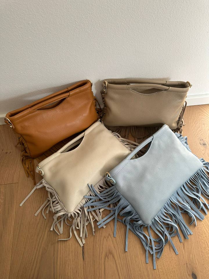 CLEO small - Cuir véritable et franges pour la vente par Zhade