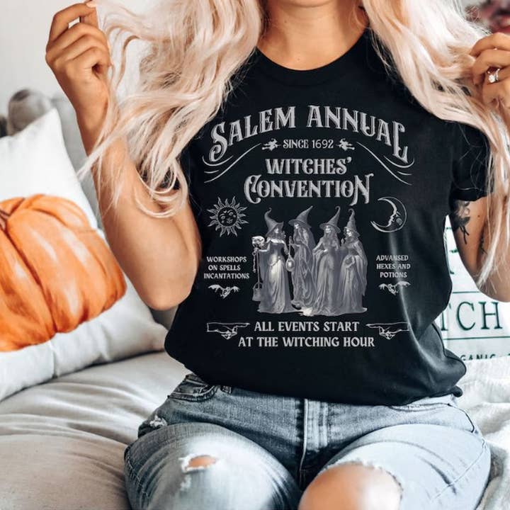 Salem Witch Convention Halloween Tshirt, Halloweentown shirt for wholesale by OneStopSapphireShop