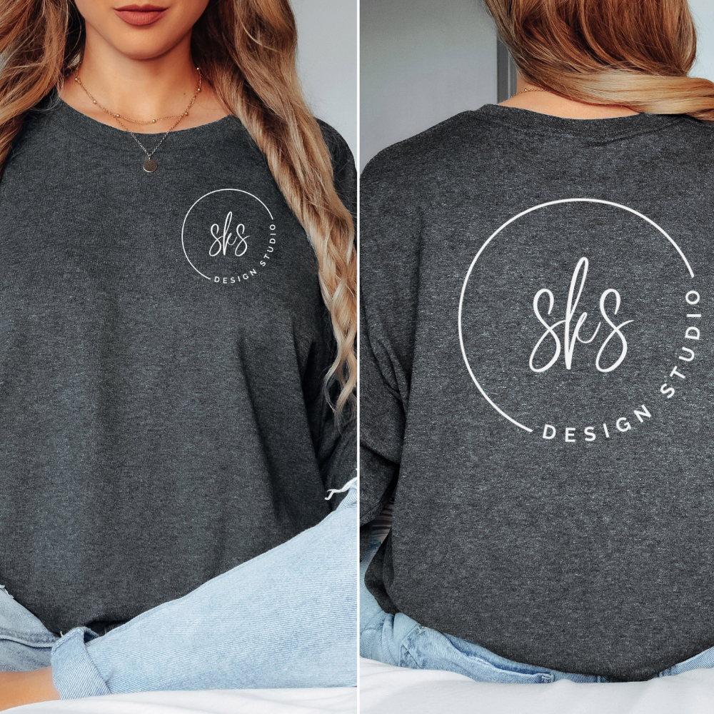 SKS Design Studio - Wholesale Screen Printed T-Shirt - Women's - CUSTOM LOGO | Unisex Long Sleeve Shirt [GILDAN]2
