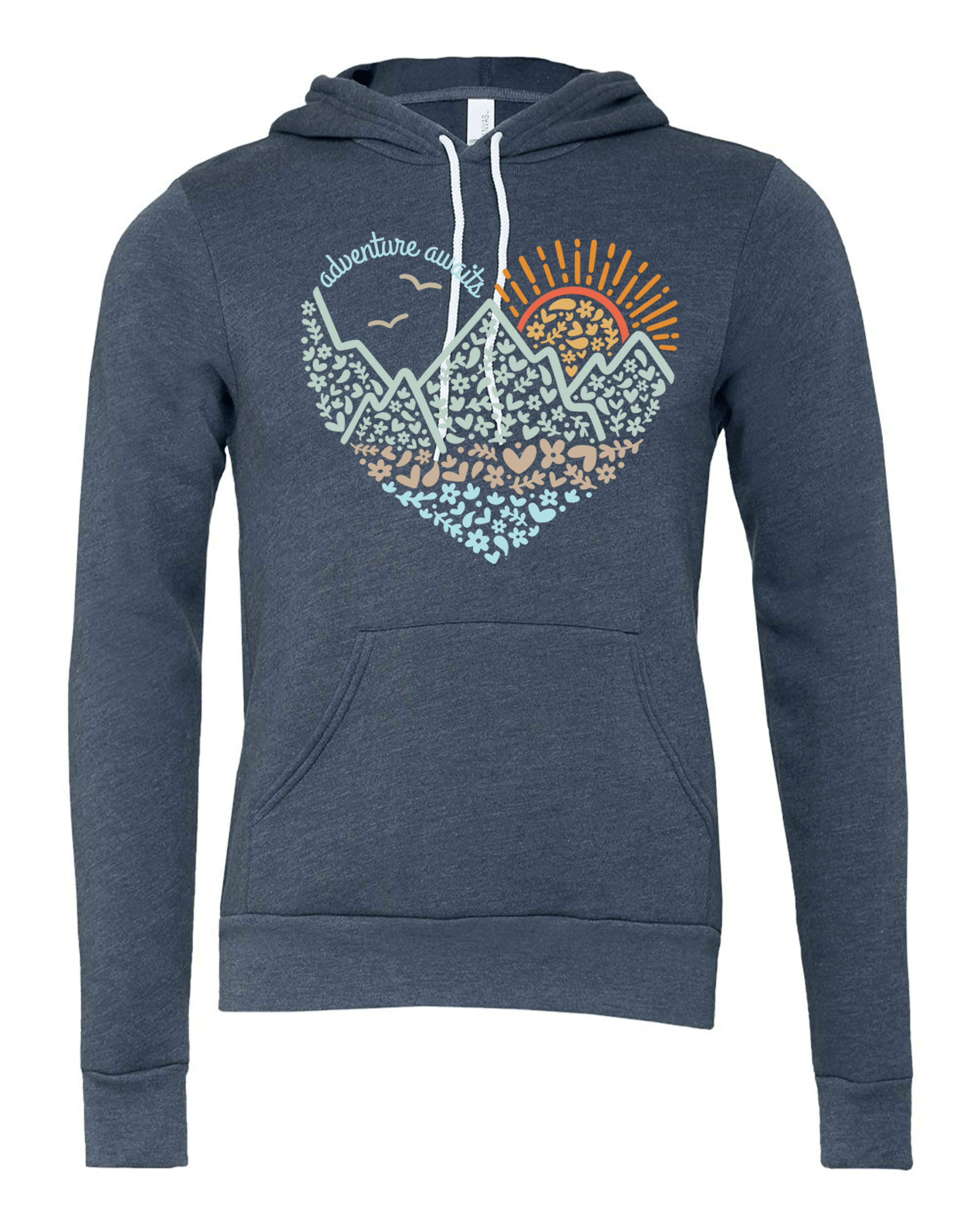 208 Supply Co - Wholesale Hoodie - Unisex - Adventure Awaits Heart- Hoodie1
