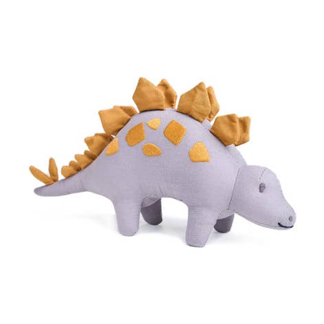 Steggy Linen Dinosaur Toy Toy For Kids for wholesale by Threadbear Design Int.