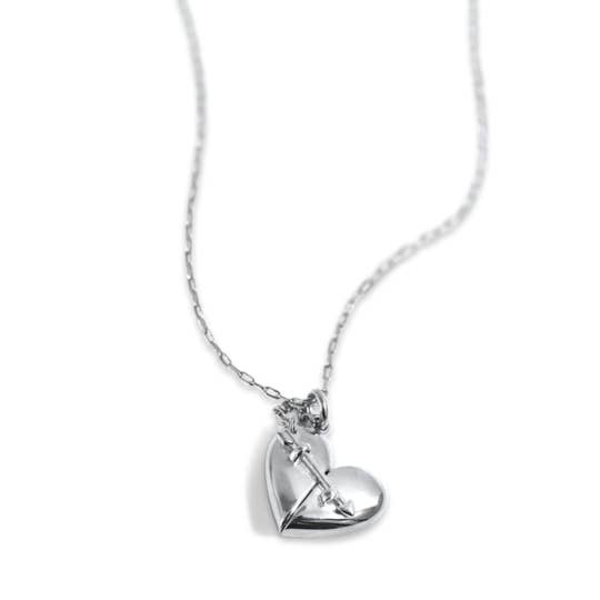 Fortune & Frame - Wholesale Locket Necklace - Heart + Arrow Locket (S)2
