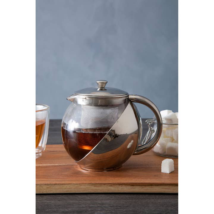 Interiors by Premier – wholesale Tea pot – Stainless Steel Teapot - 650ml3