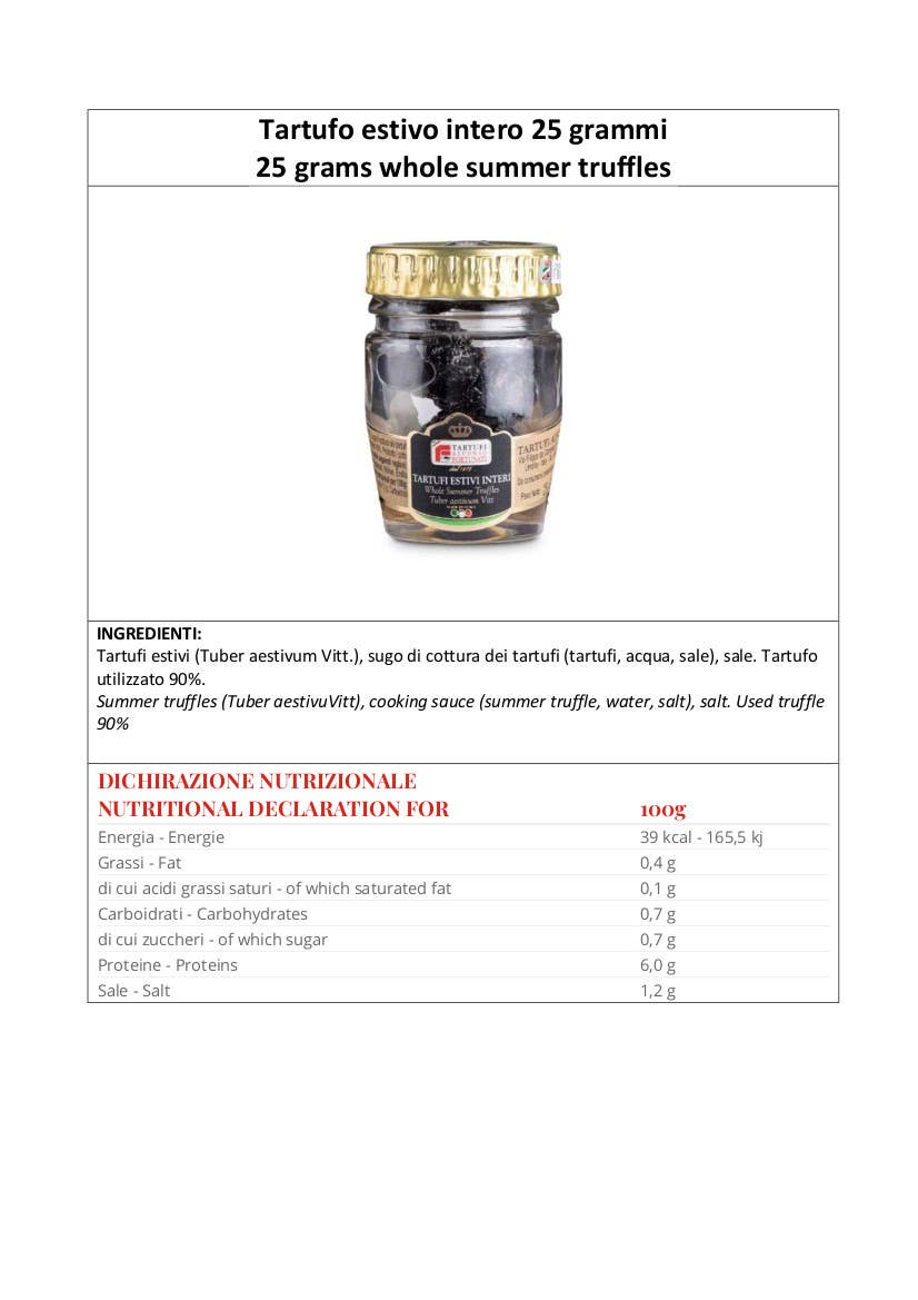 Metina SAS - Wholesale Dried Spice Mix - Whole summer truffle 25 grams1