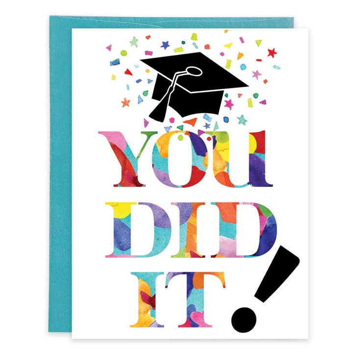 Graduation Greeting Card - You Did It! for wholesale by GINA B DESIGNS