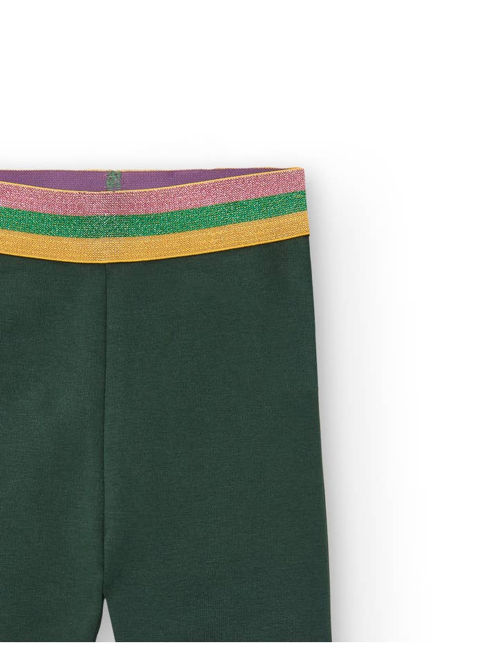 tuc tuc - Vente Legging tendance – enfant - Legging vert à carreaux et taille élastique fille