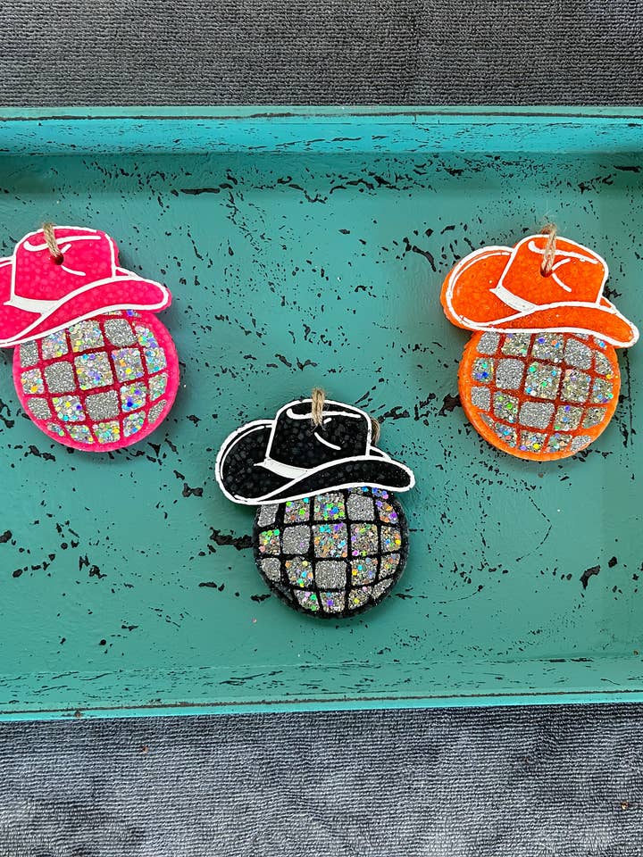 Disco Cowboy Car Freshie for wholesale by Within The Wildflowers