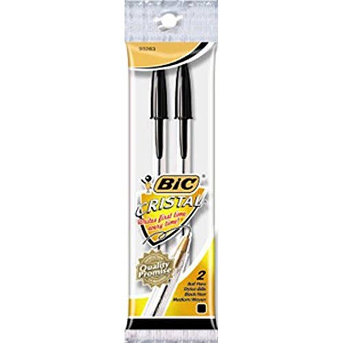 Bic Pen Medium Black 2pk 12 Per Box for wholesale by Shop The King