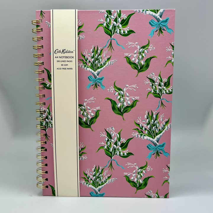 Cath Kidston A4 Wired Notebook (200 pages) Stationery Gift for wholesale by The Great British Card Company (GBCC) Ltd