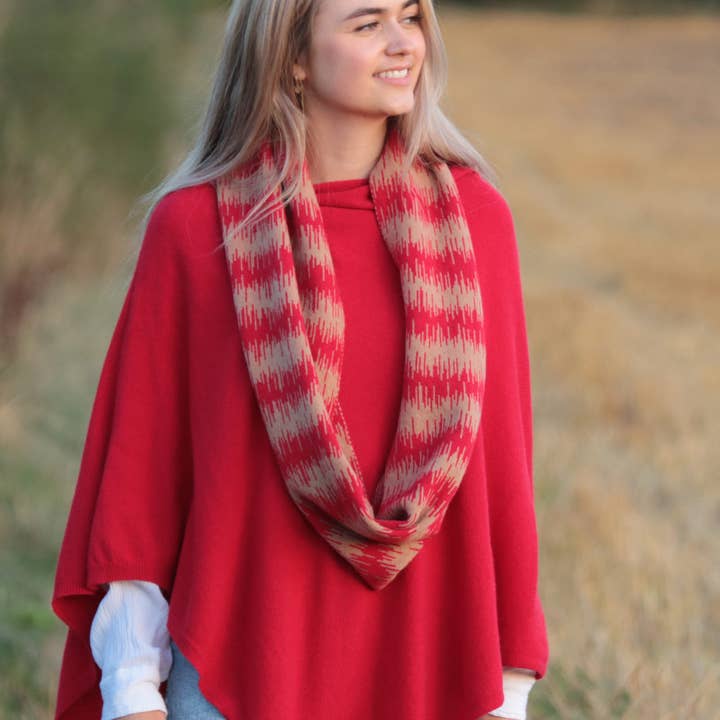 Cadenza Italy Ltd - Wholesale Scarf - Women's - Cashmere Blend Wave Snood