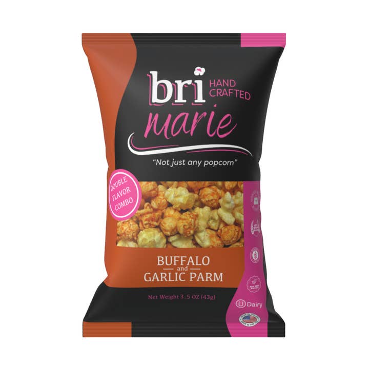 Bri Marie Gourmet Popcorn - Wholesale Popcorn - Buffalo & Garlic Parm3