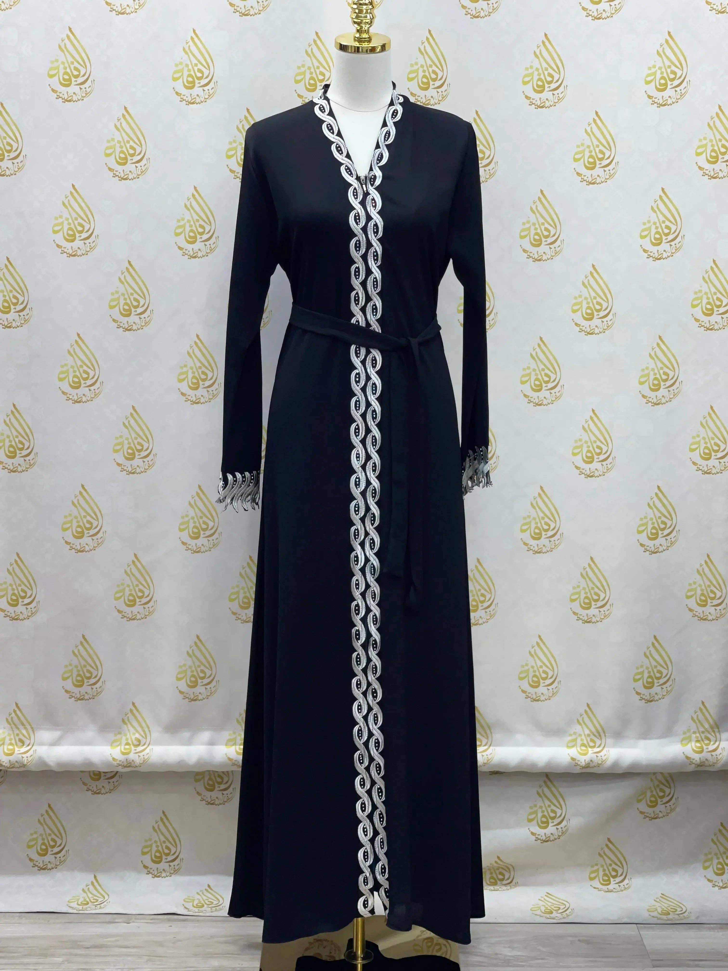 Palestinian Elegance - Wholesale Kaftan - Women's - Elegant Abaya: Style and Sophistication in Harmony33