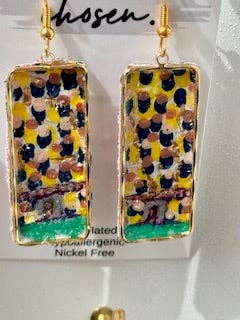 Chosen - Wholesale Dangle Earrings - The Stadium Hand Painted Earring Collection3