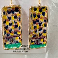 Chosen - Wholesale Dangle Earrings - The Stadium Hand Painted Earring Collection3