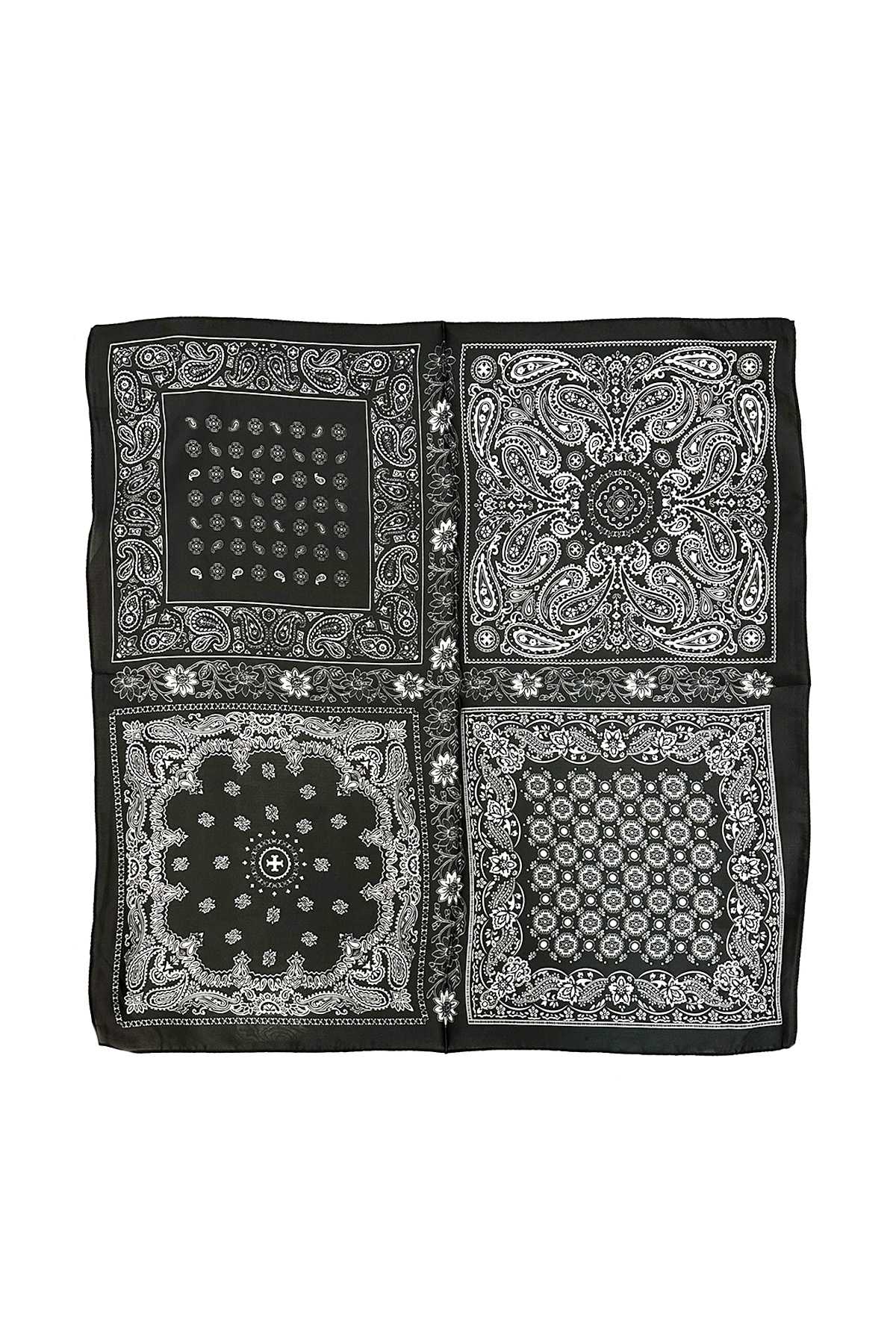 anbfashion – Engroshandel Tørklæde - Dame – FIRKANTET BANDANA TØRKLÆDE PAISLEY PRINT ICS10671