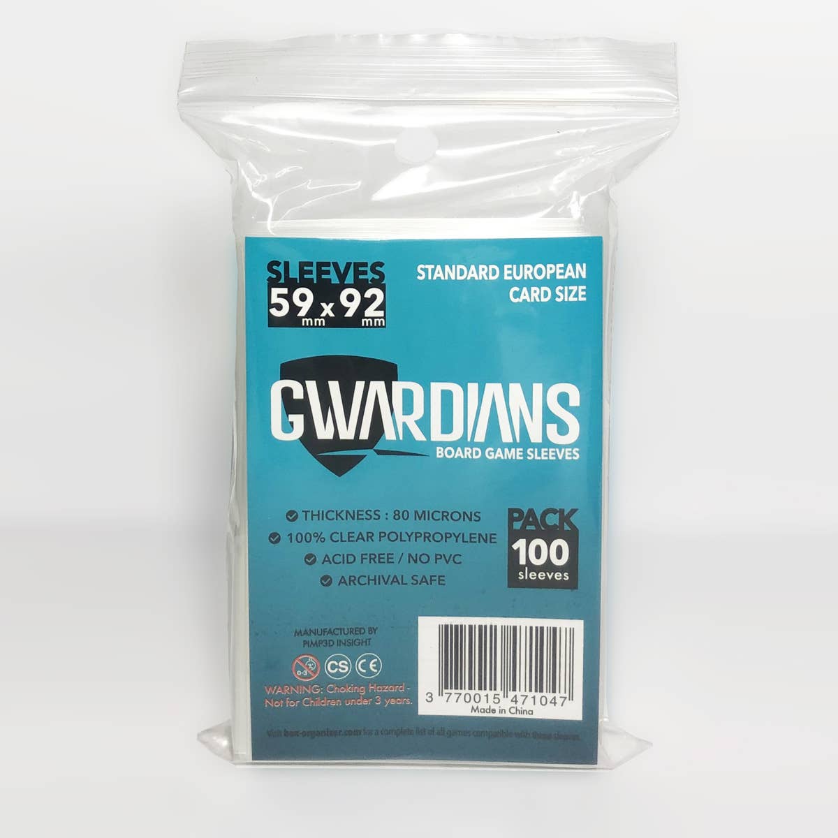 acheter Gwardians® sleeves Square 70 x 70mm - Rangement jeux de