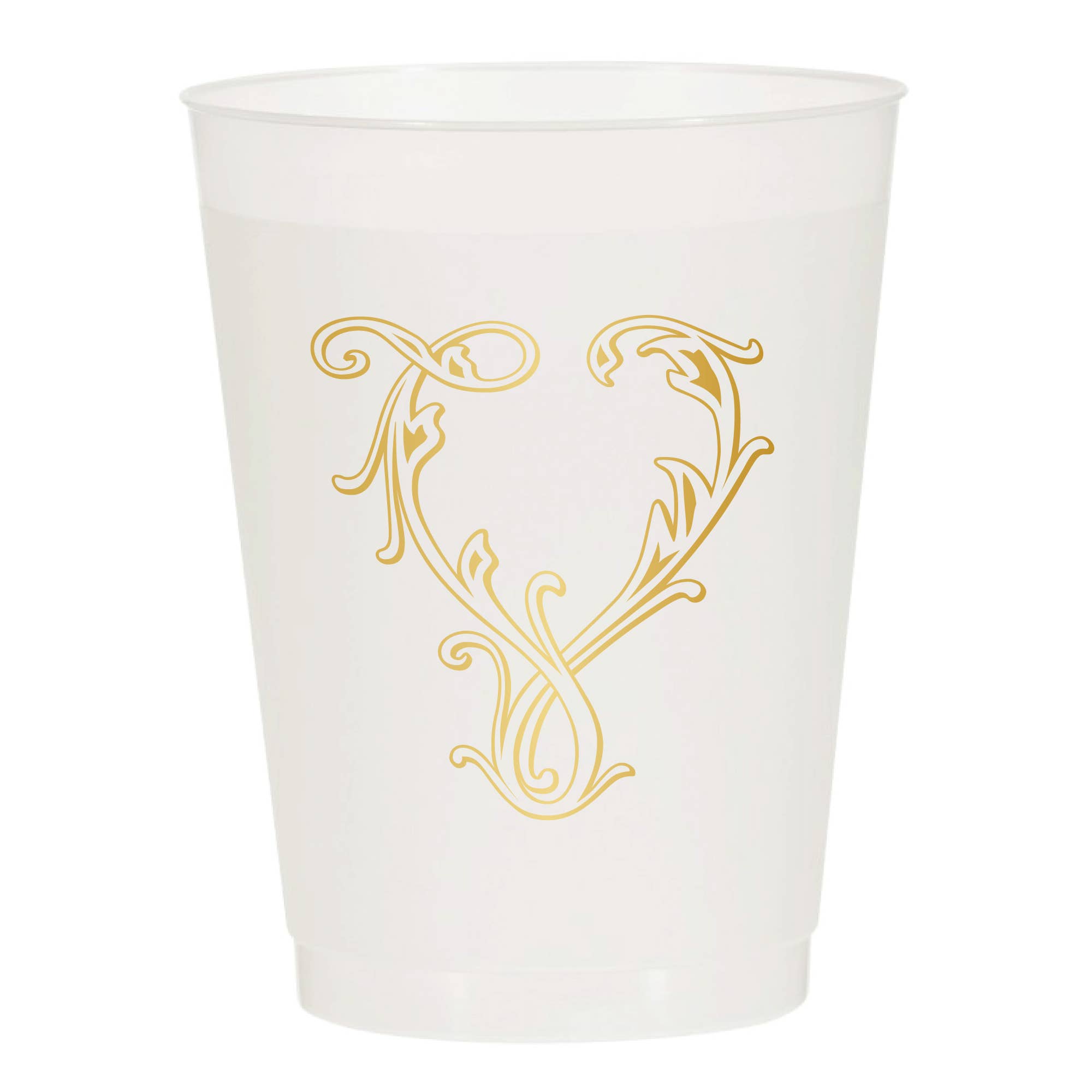Sip Hip Hooray - Wholesale Disposable Cup - Initial Monogrammed Frosted Cups18