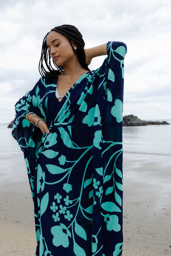 SAACHI - Wholesale Kaftan - Women's - Bold Floral Kaftan Maxi16