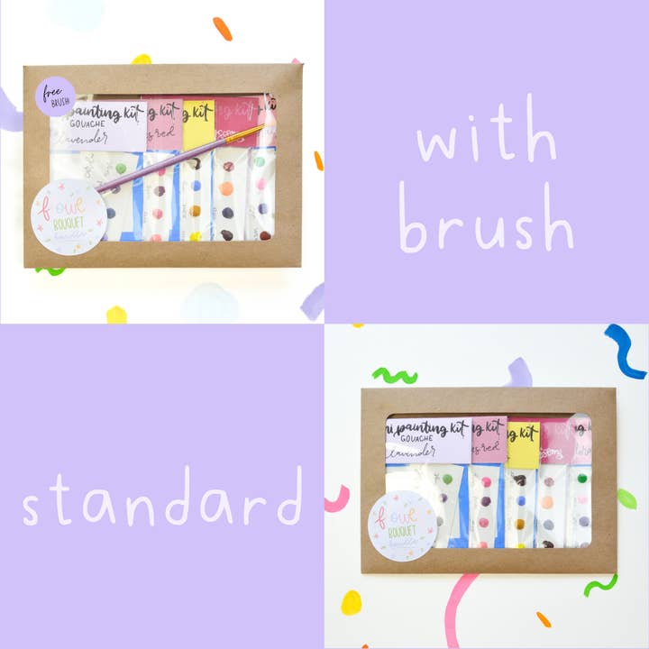Lavender Chai Co. - Wholesale DIY Craft Kit - Mini Painting Kit Bundle- Flower Bouquet