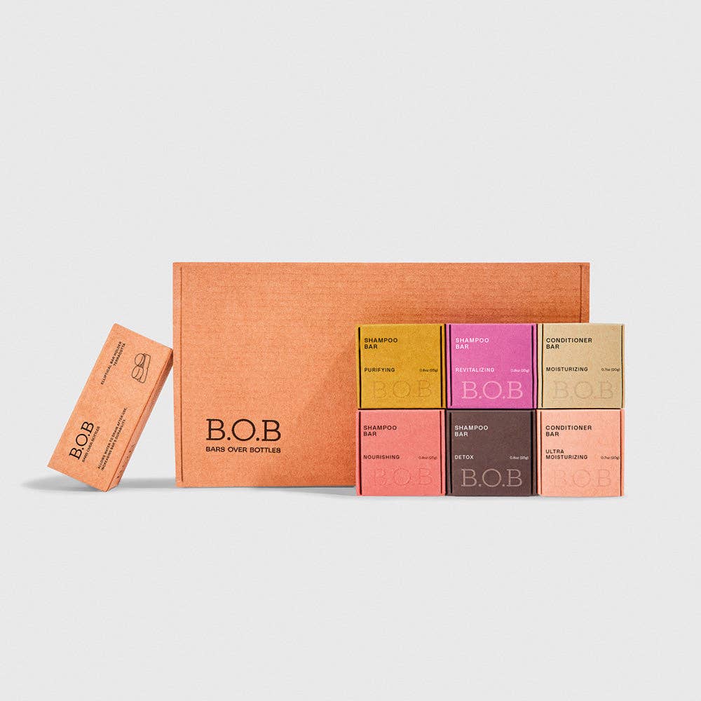B.O.B Bars Over Bottles - Vente Disques de shampoing/shampoings solides - Pack d'essai | Shampoing en barre | Barre revitalisante | Sans plastique1