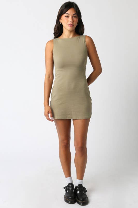 Olivaceous - Wholesale Dress - Women's - Helia Mini Dress12